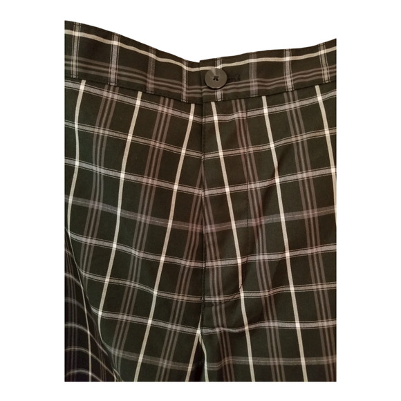 Adidas Shorts‎ Plaid Black White Men's Size 38 Inseam 11 in - Picture 3 of 8